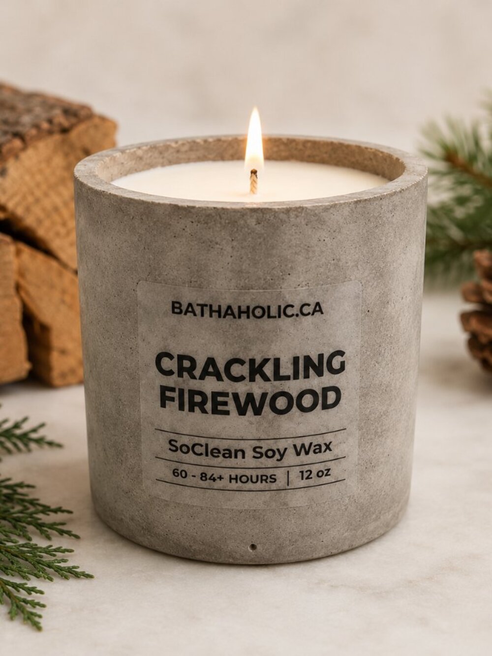 Crackling Firewood | 12oz Hand-Poured SoClean Soy Wax Candle